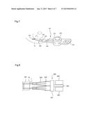 THERMALLY ASSISTED MAGNETIC RECORDING HEAD WITH MAGNETIC CIRCUIT PARALLEL     TO SUBSTRATE diagram and image