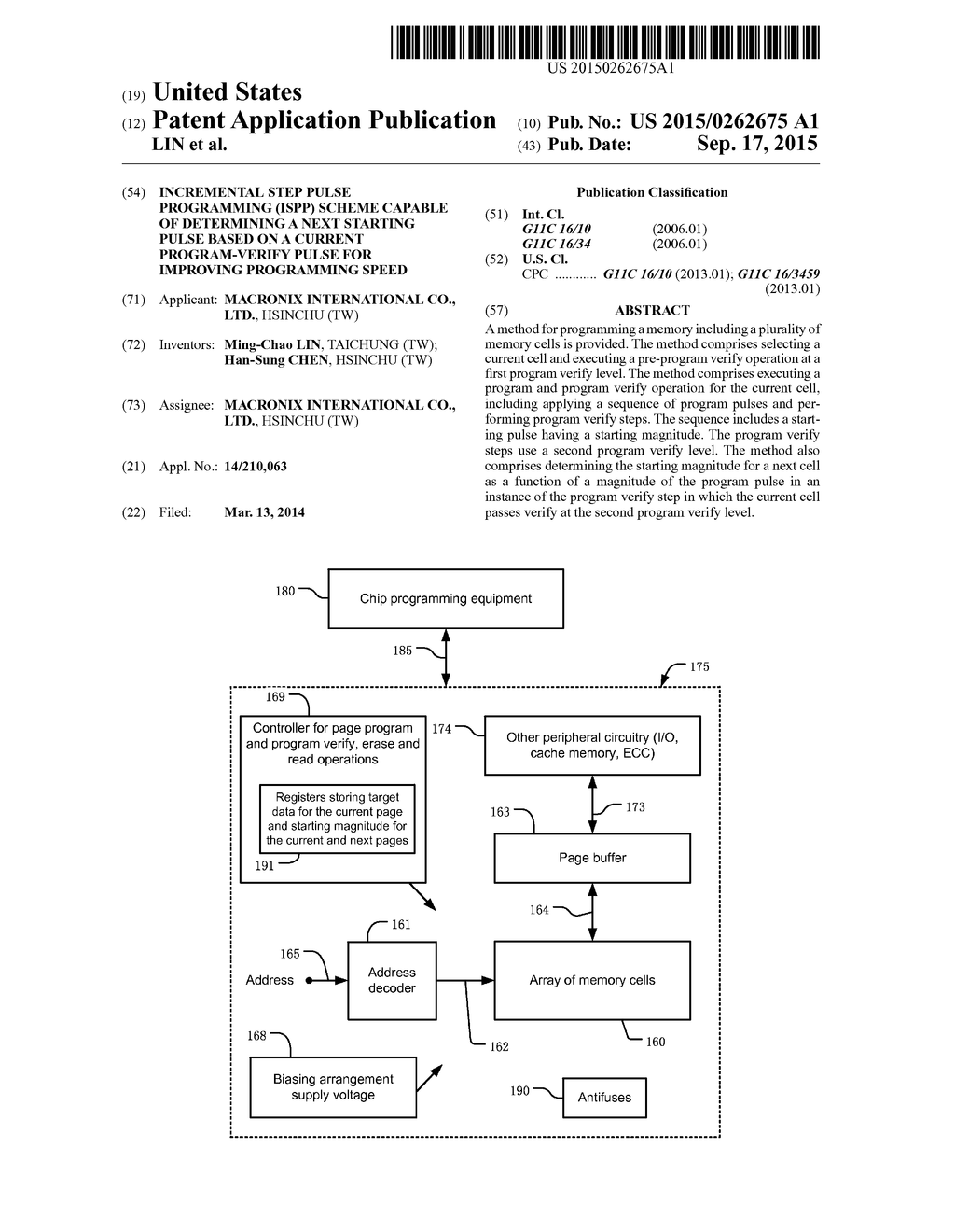 Incremental step pulse programming (ISPP) scheme capable of determining a     next starting pulse based on a current program-verify pulse for improving     programming speed - diagram, schematic, and image 01