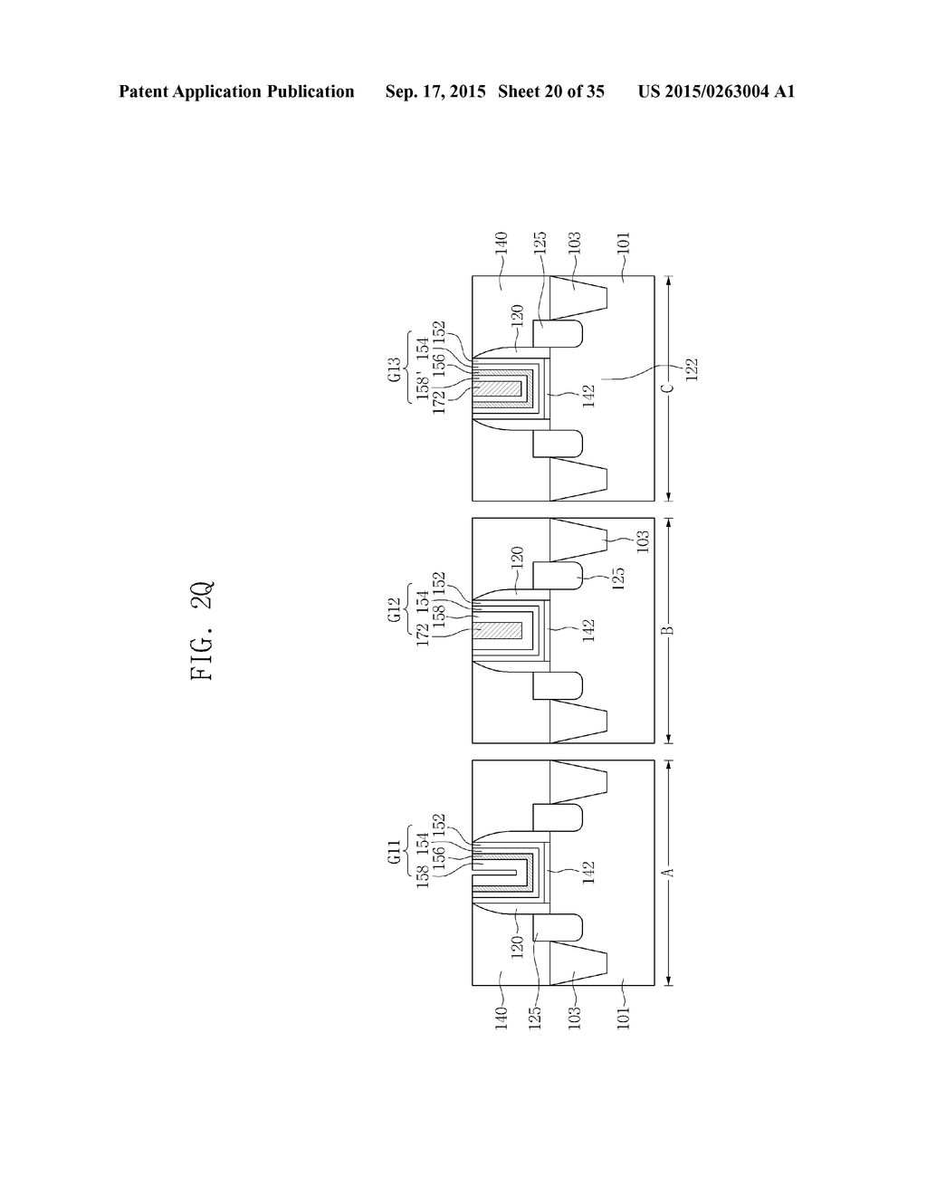 SEMICONDUCTOR DEVICE HAVING MID-GAP WORK FUNCTION METAL GATE ELECTRODE - diagram, schematic, and image 21