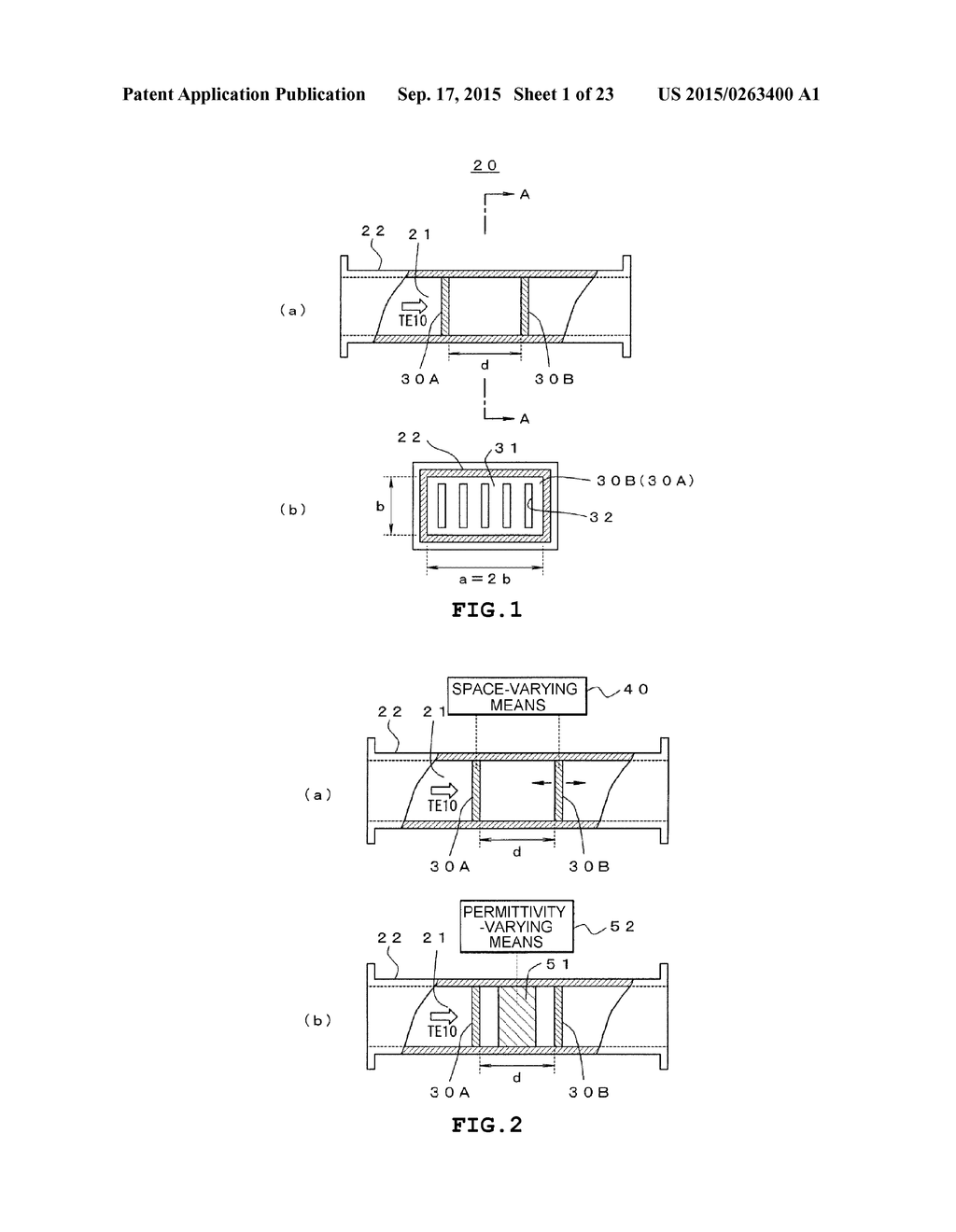 MILLIMETER WAVEBAND FILTER AND METHOD OF VARYING RESONANT FREQUENCY     THEREOF - diagram, schematic, and image 02