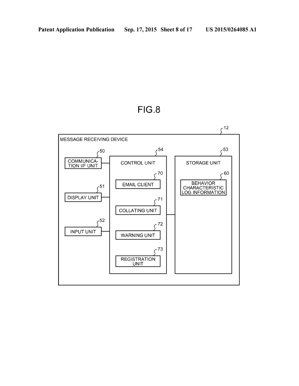 MESSAGE SENDING DEVICE, MESSAGE RECEIVING DEVICE, MESSAGE CHECKING METHOD,     AND RECORDING MEDIUM - diagram, schematic, and image 09