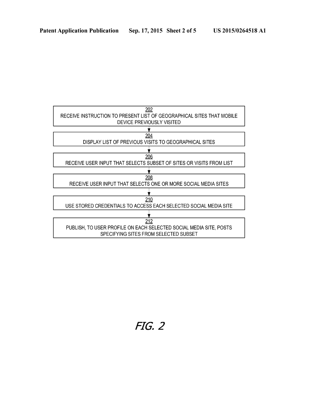 RETROACTIVE CHECK-INS BASED ON LEARNED LOCATIONS TO WHICH THE USER HAS     TRAVELED - diagram, schematic, and image 03