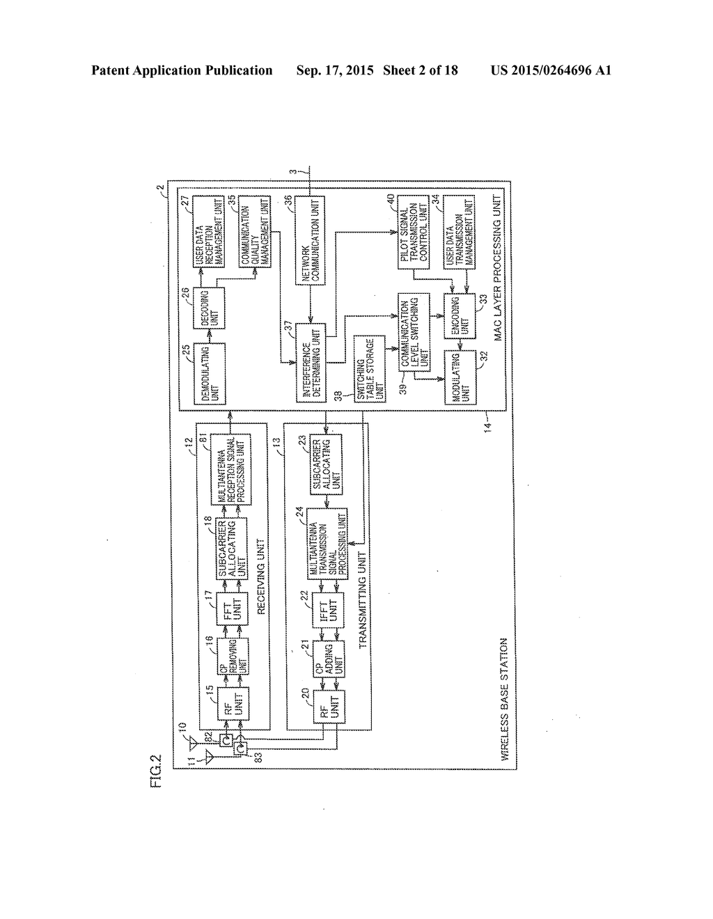 WIRELESS BASE STATION, WIRELESS COMMUNICATION SYSTEM, AND WIRELESS     COMMUNICATION METHOD - diagram, schematic, and image 03