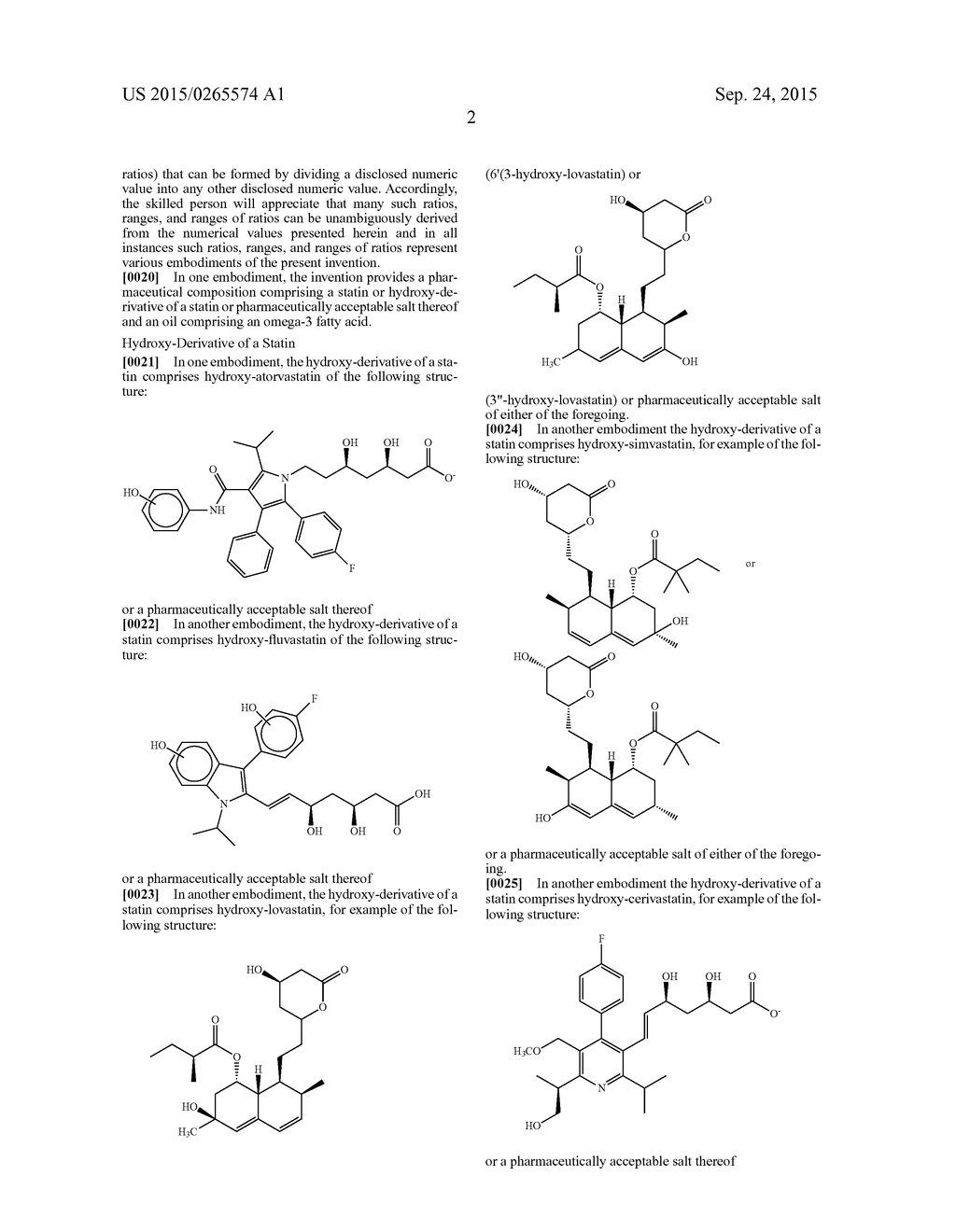 PHARMACEUTICAL COMPOSITION COMPRISING OMEGA-3 FATTY ACID AND     HYDROXY-DERIVATIVE OF A STATIN AND METHODS OF USING SAME - diagram, schematic, and image 08