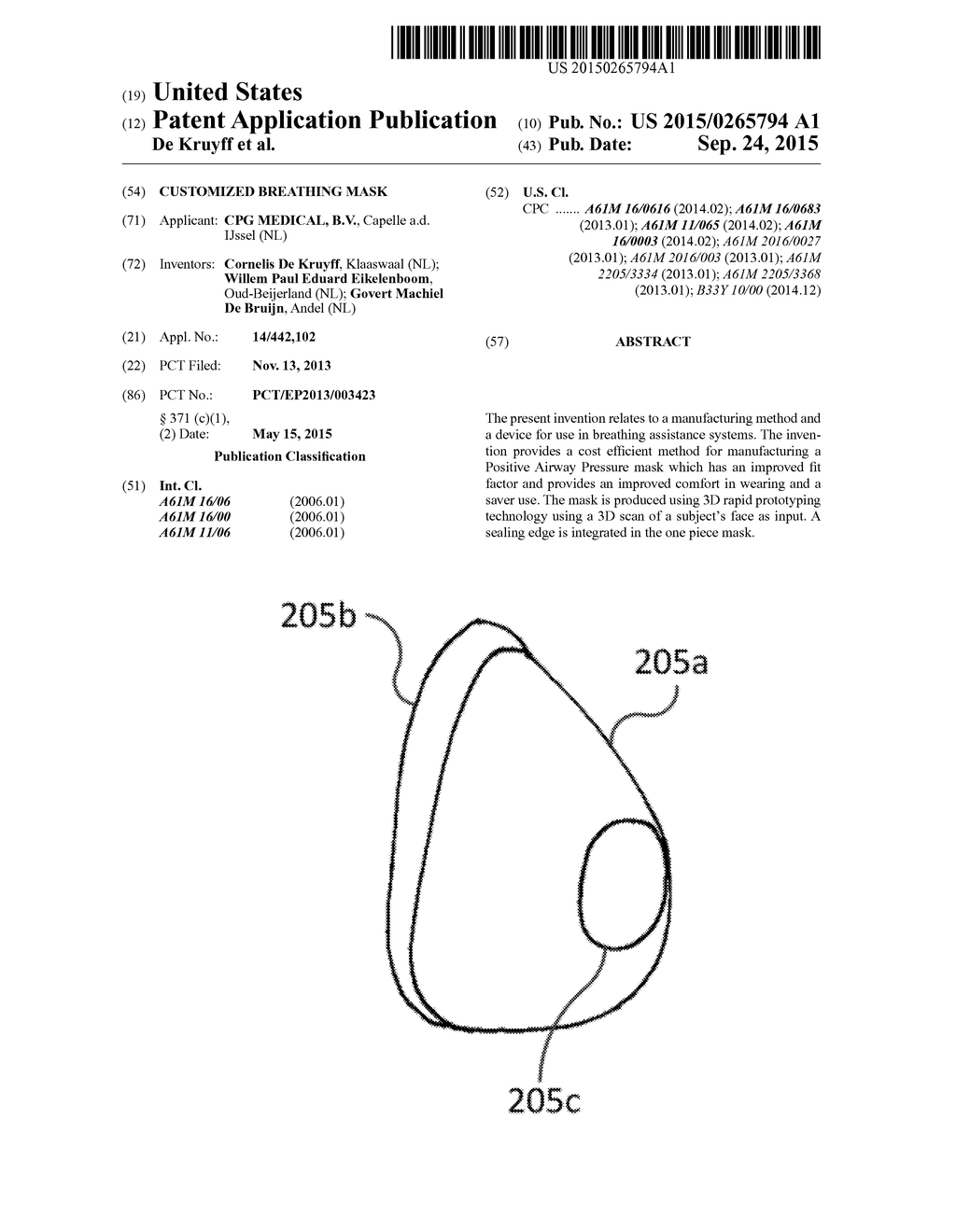 Customized Breathing Mask - diagram, schematic, and image 01