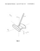 Golf Club Grip with Angled Channel diagram and image