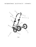 FRAME AND PUSHCHAIR OR BUGGY PROVIDED WITH A TELESCOPIC PUSH BAR diagram and image