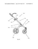 FRAME AND PUSHCHAIR OR BUGGY PROVIDED WITH A TELESCOPIC PUSH BAR diagram and image