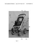 FRAME AND PUSHCHAIR OR BUGGY PROVIDED WITH A TELESCOPIC PUSH BAR diagram and image