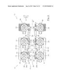 HEAVY ROAD VEHICLE WITH NORMAL STEERING AND CRAB STEERING diagram and image