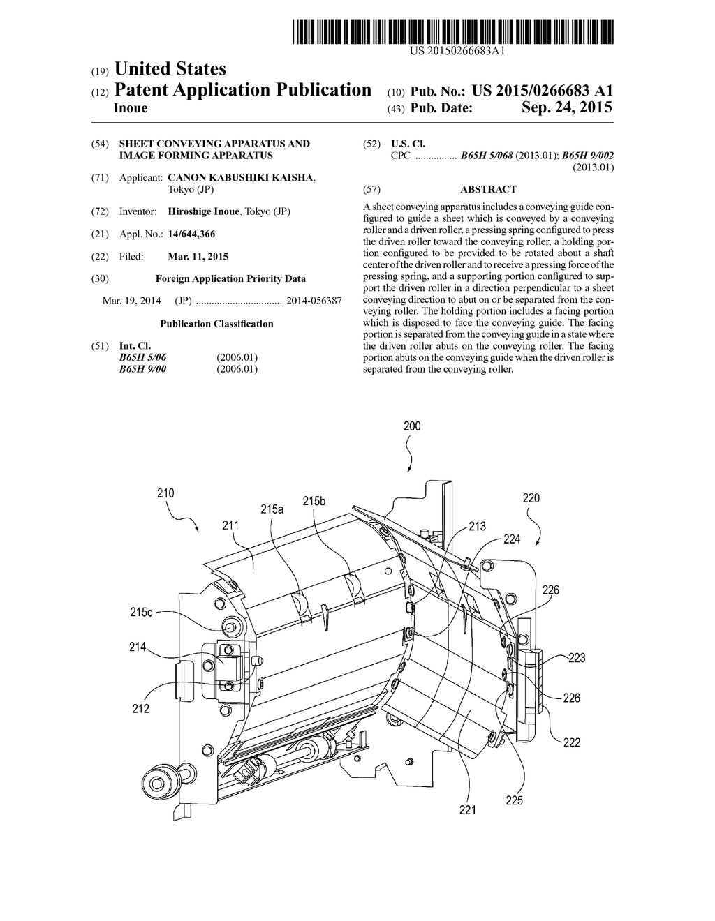 SHEET CONVEYING APPARATUS AND IMAGE FORMING APPARATUS - diagram, schematic, and image 01