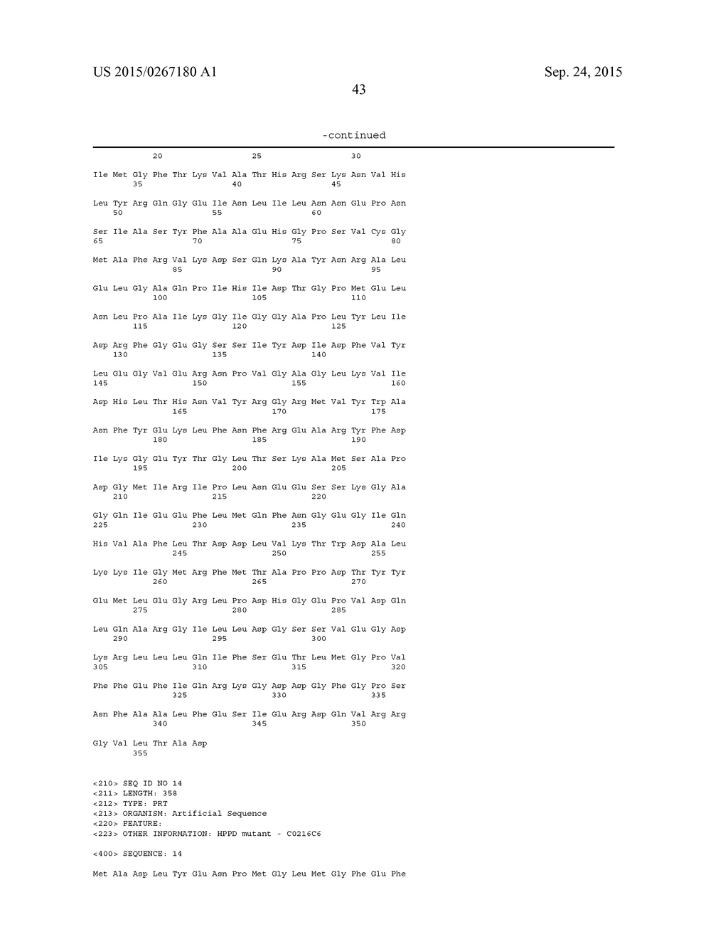 HPPD VARIANTS AND METHODS OF USE - diagram, schematic, and image 47