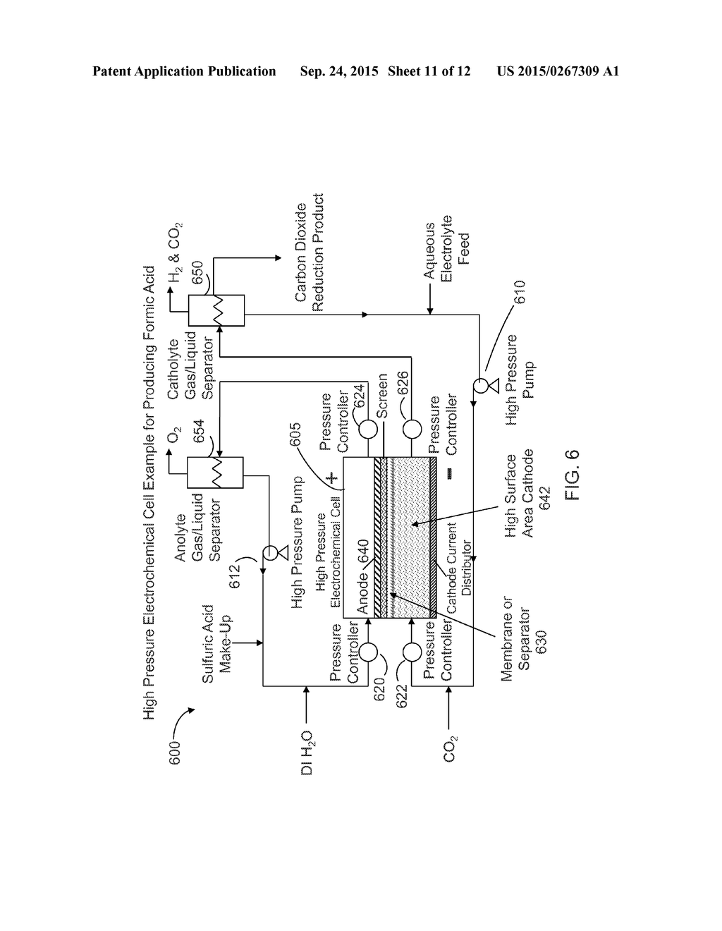 High Pressure Electrochemical Cell and Process for the Electrochemical     Reduction of Carbon Dioxide - diagram, schematic, and image 12