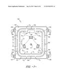 MOUNTING BRACKET WITH THERMAL MAZE TO REDUCE HEAT TRANSFER RATE diagram and image