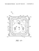 MOUNTING BRACKET WITH THERMAL MAZE TO REDUCE HEAT TRANSFER RATE diagram and image