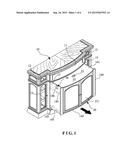 ROTATABLE FIREPLACE DUAL-PURPOSE CABINET diagram and image