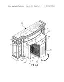 ROTATABLE FIREPLACE DUAL-PURPOSE CABINET diagram and image