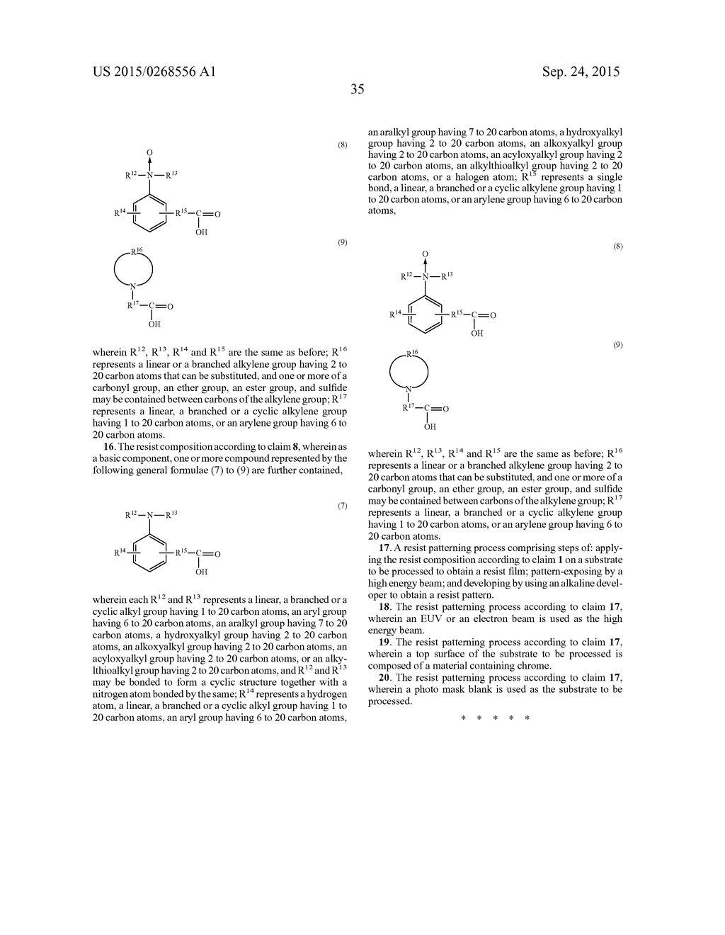 CHEMICALLY-AMPLIFIED NEGATIVE RESIST COMPOSITION AND RESIST PATTERNING     PROCESS USING THE SAME - diagram, schematic, and image 36