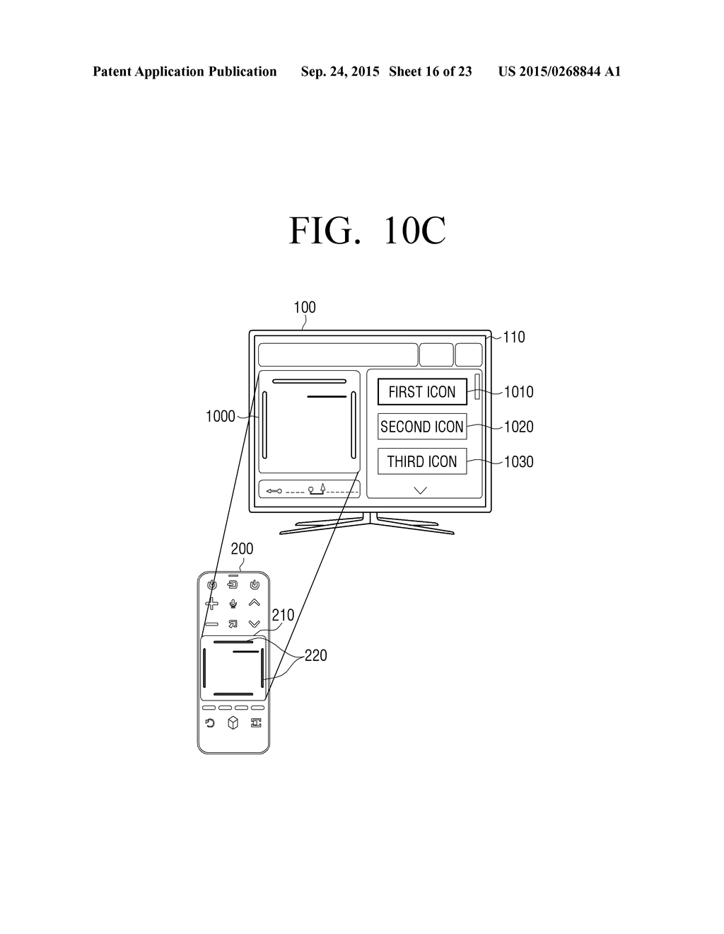 DISPLAY APPARATUS INTERWORKING WITH CONTROL APPARATUS INCLUDING TOUCHPAD - diagram, schematic, and image 17