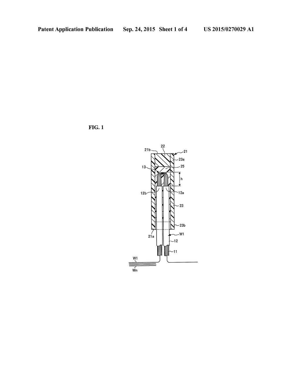 WATERPROOFING STRUCTURE FOR INSULATION-COATED ELECTRICAL WIRE, AND WIRE     HARNESS - diagram, schematic, and image 02