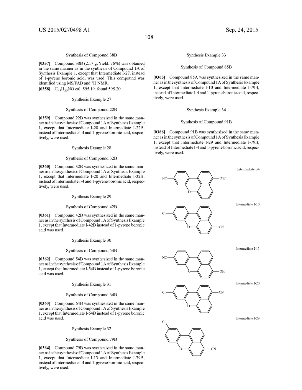 CONDENSED CYCLIC COMPOUND AND ORGANIC LIGHT-EMITTING DEVICE COMPRISING THE     SAME - diagram, schematic, and image 110