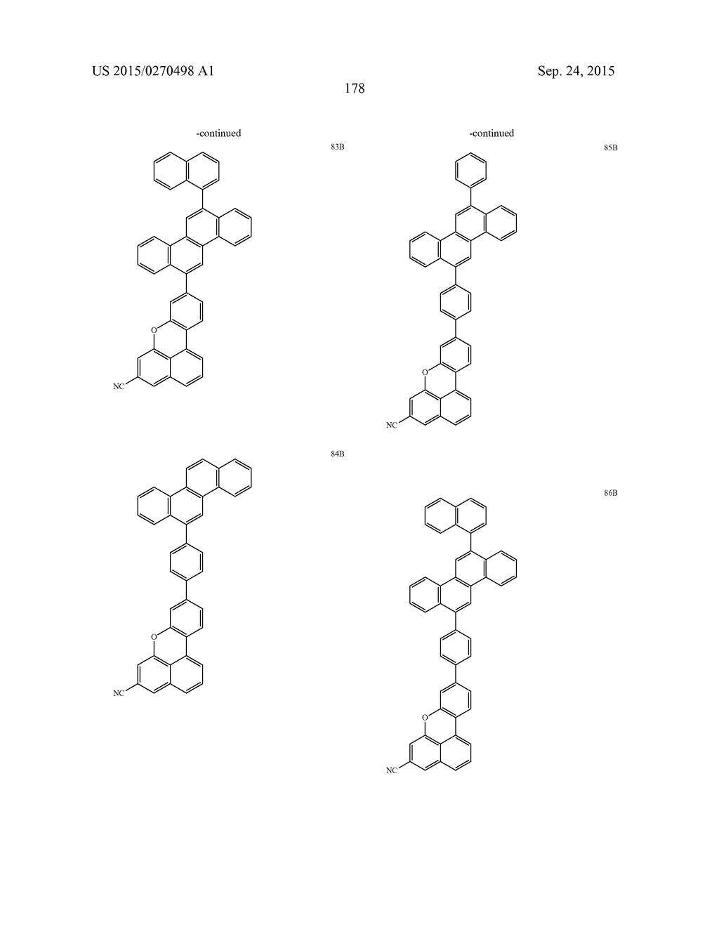 CONDENSED CYCLIC COMPOUND AND ORGANIC LIGHT-EMITTING DEVICE COMPRISING THE     SAME - diagram, schematic, and image 180