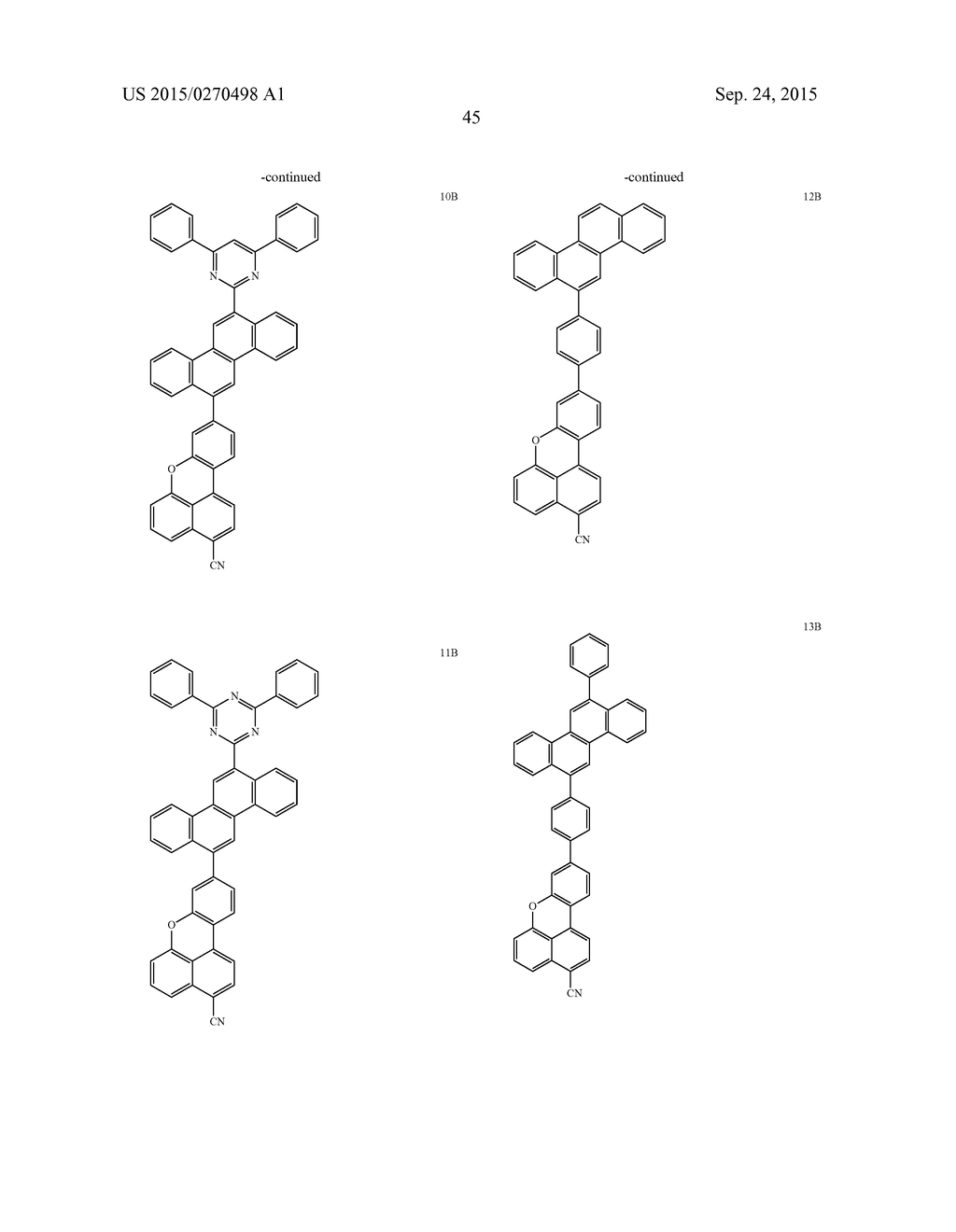 CONDENSED CYCLIC COMPOUND AND ORGANIC LIGHT-EMITTING DEVICE COMPRISING THE     SAME - diagram, schematic, and image 47