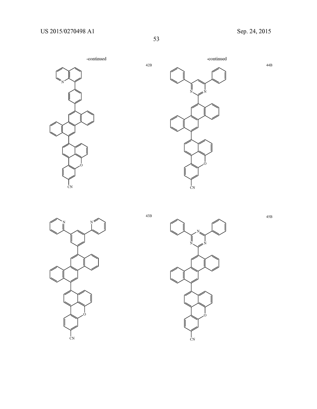 CONDENSED CYCLIC COMPOUND AND ORGANIC LIGHT-EMITTING DEVICE COMPRISING THE     SAME - diagram, schematic, and image 55