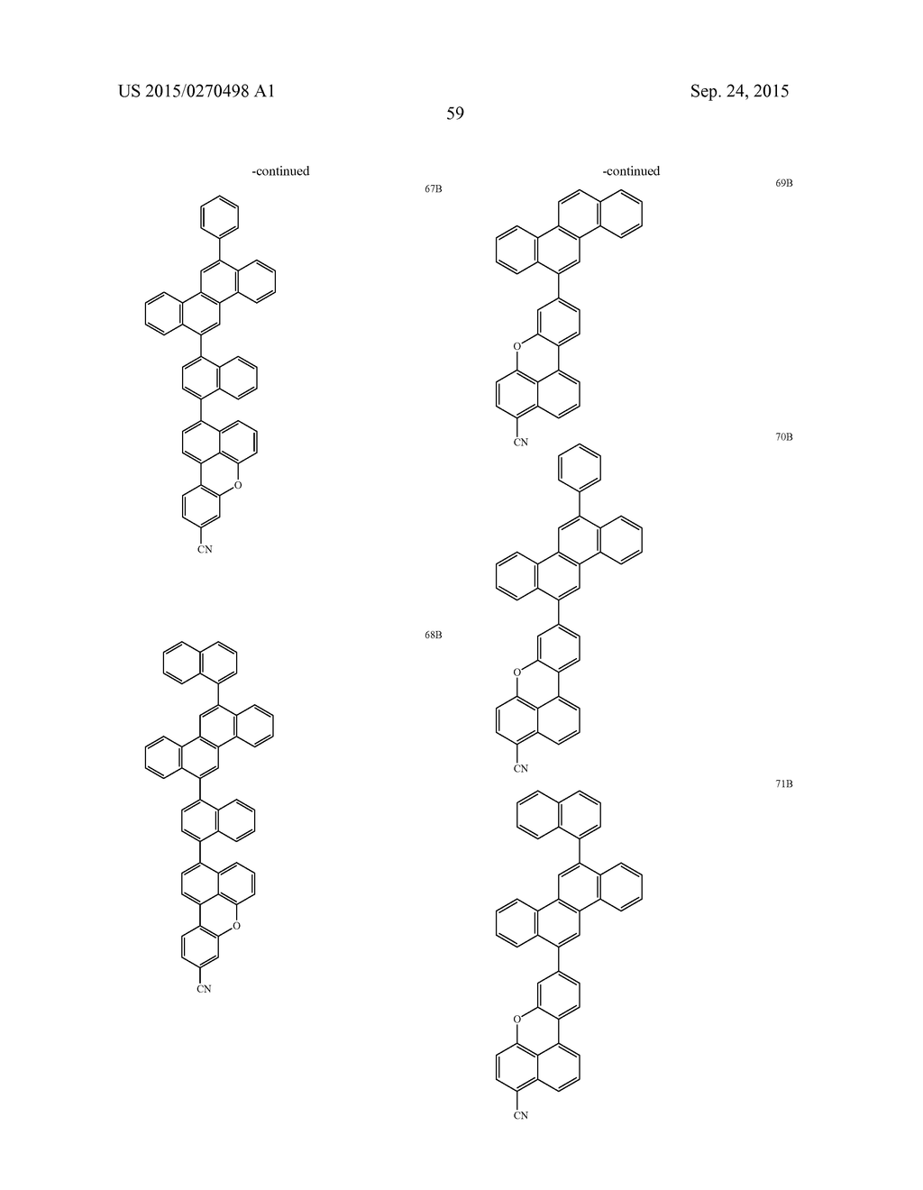 CONDENSED CYCLIC COMPOUND AND ORGANIC LIGHT-EMITTING DEVICE COMPRISING THE     SAME - diagram, schematic, and image 61