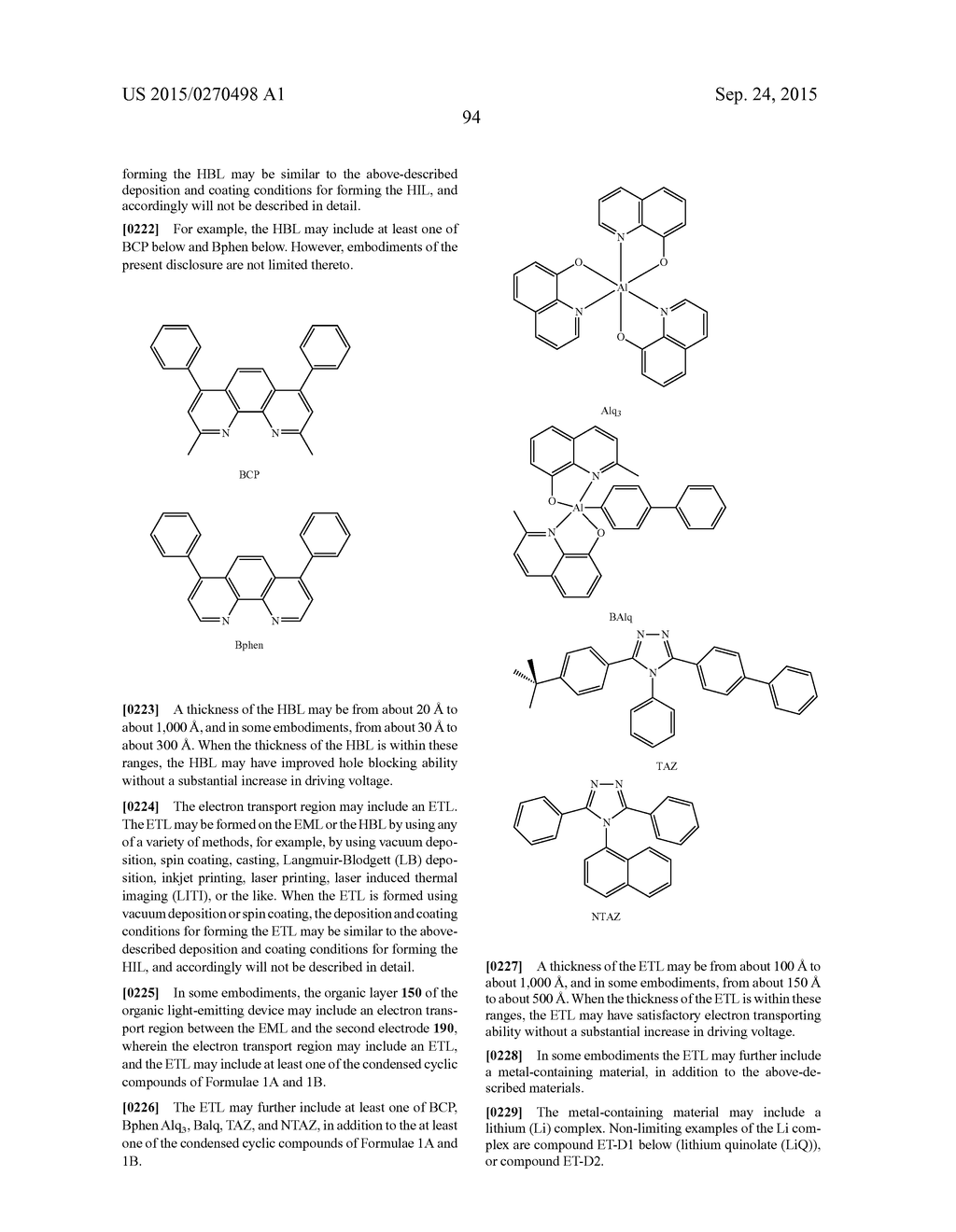 CONDENSED CYCLIC COMPOUND AND ORGANIC LIGHT-EMITTING DEVICE COMPRISING THE     SAME - diagram, schematic, and image 96