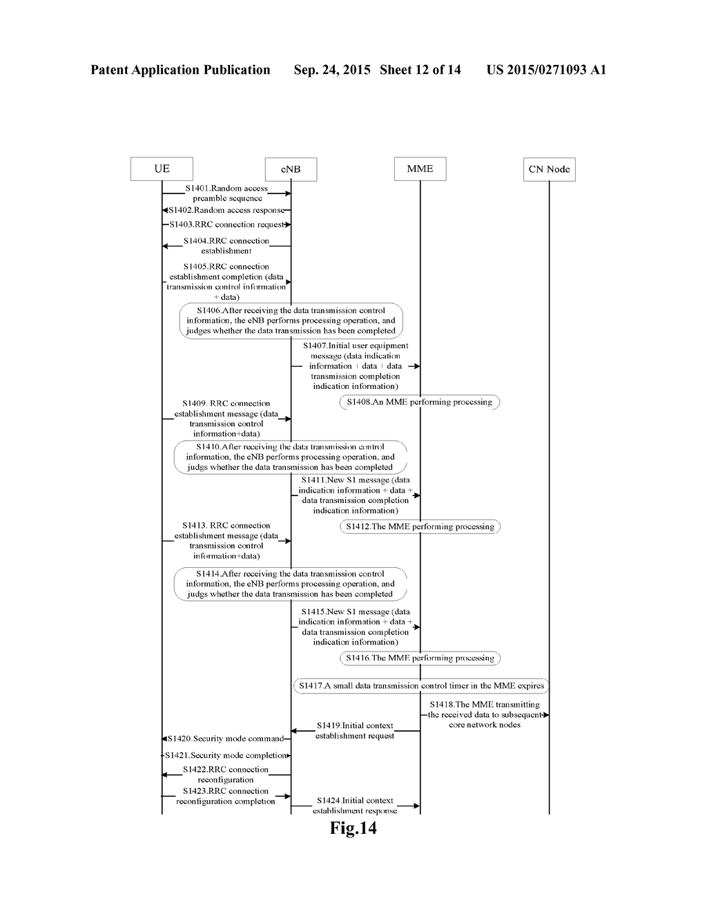 DATA TRANSMITTING AND RECEIVING METHOD, DEVICE, AND DATA TRANSCEIVING     SYSTEM - diagram, schematic, and image 13