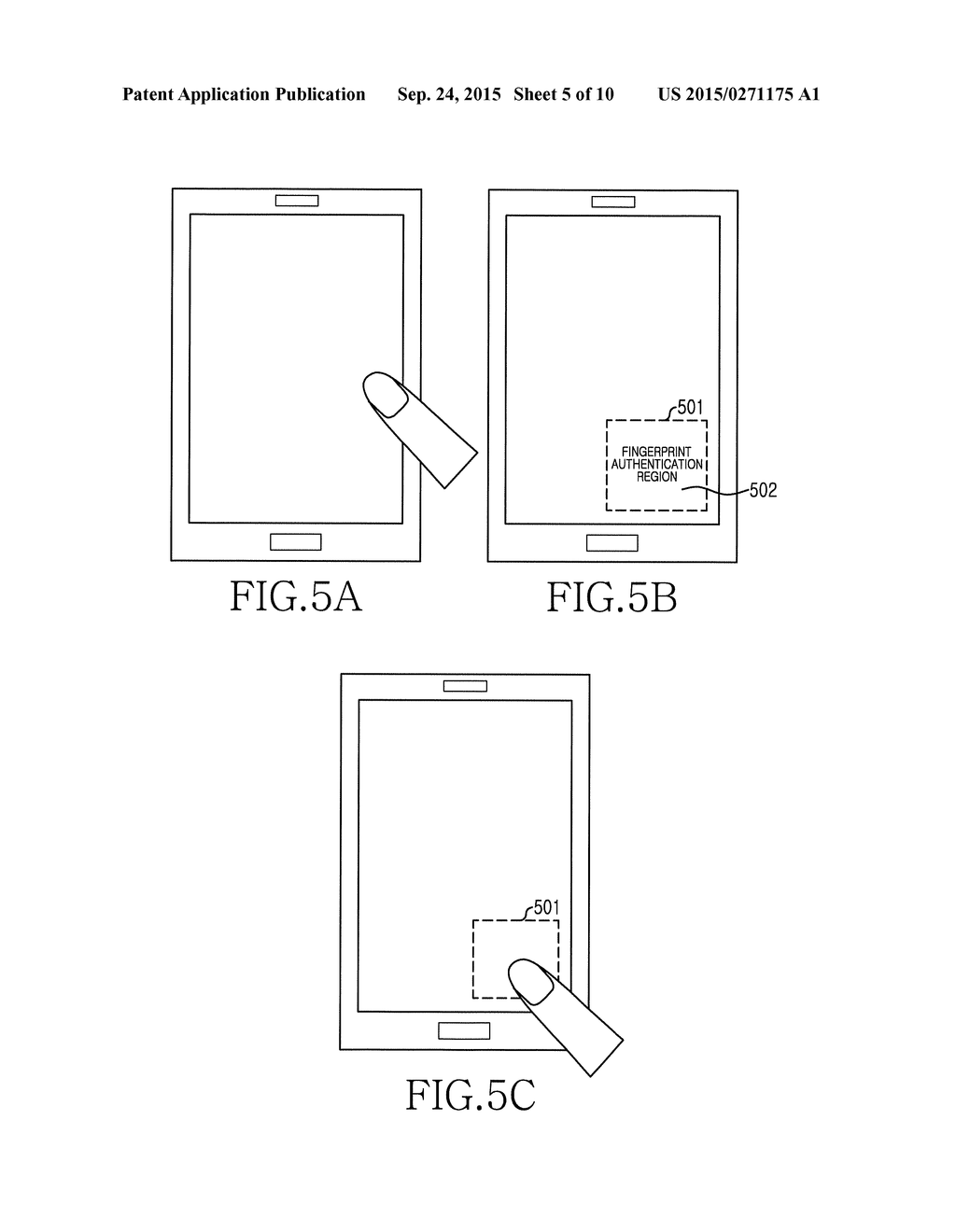 METHOD FOR PERFORMING COMMUNICATION VIA FINGERPRINT AUTHENTICATION AND     ELECTRONIC DEVICE THEREOF - diagram, schematic, and image 06