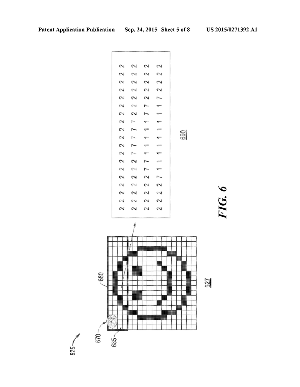 System and Method for Coordinating Image Capture in a Camera Hidden Behind     a Display Device - diagram, schematic, and image 06