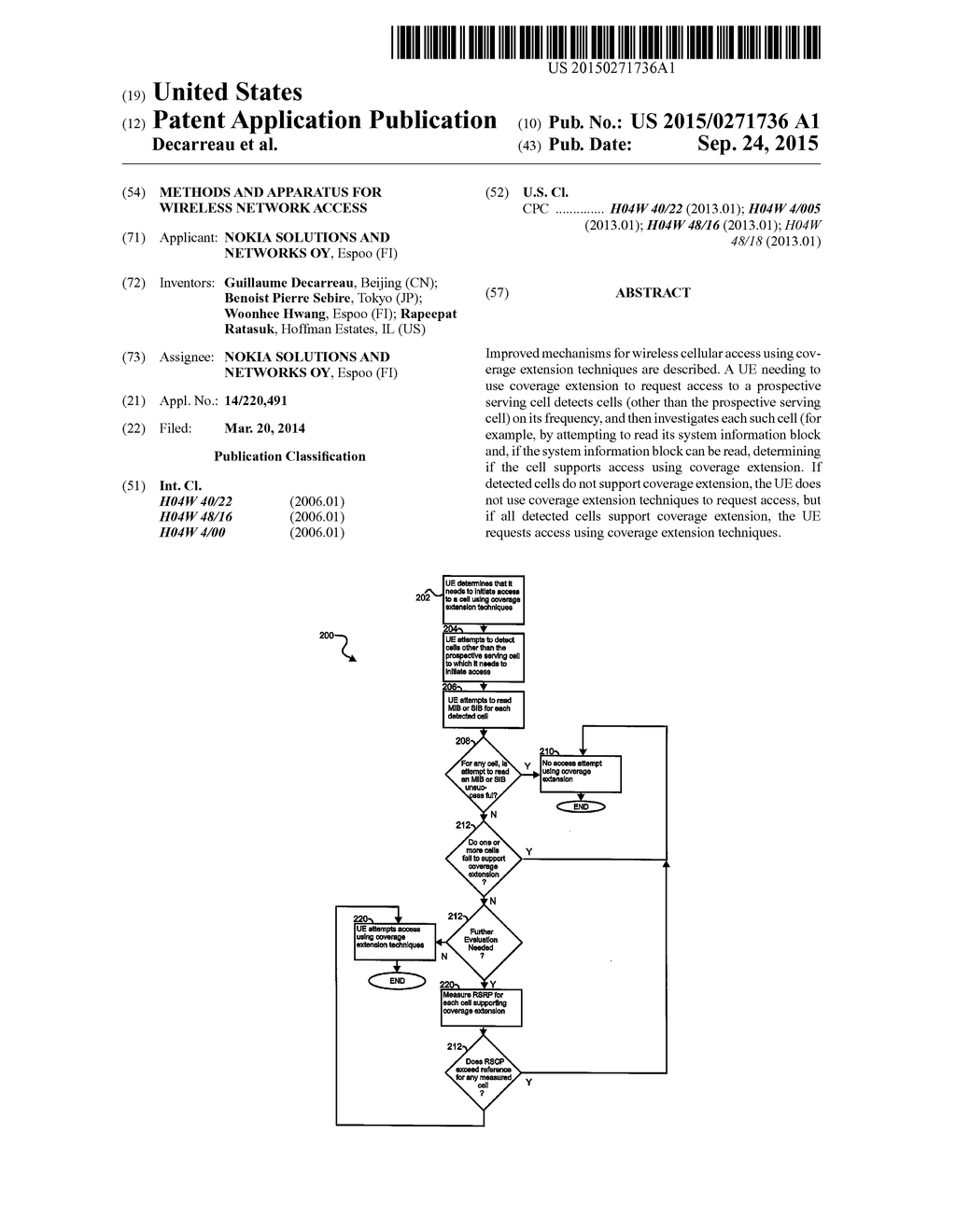 Methods and Apparatus for Wireless Network Access - diagram, schematic, and image 01