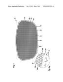 PROTECTIVE SCREEN AND VISOR PRODUCED THEREWITH FOR A SAFETY HELMET,     PARTICULARLY A FORESTRY WORKER S HELMET diagram and image