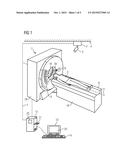 POSITIONING UNIT FOR POSITIONING A PATIENT, IMAGING DEVICE AND METHOD FOR     THE OPTICAL GENERATION OF A POSITIONING AID diagram and image