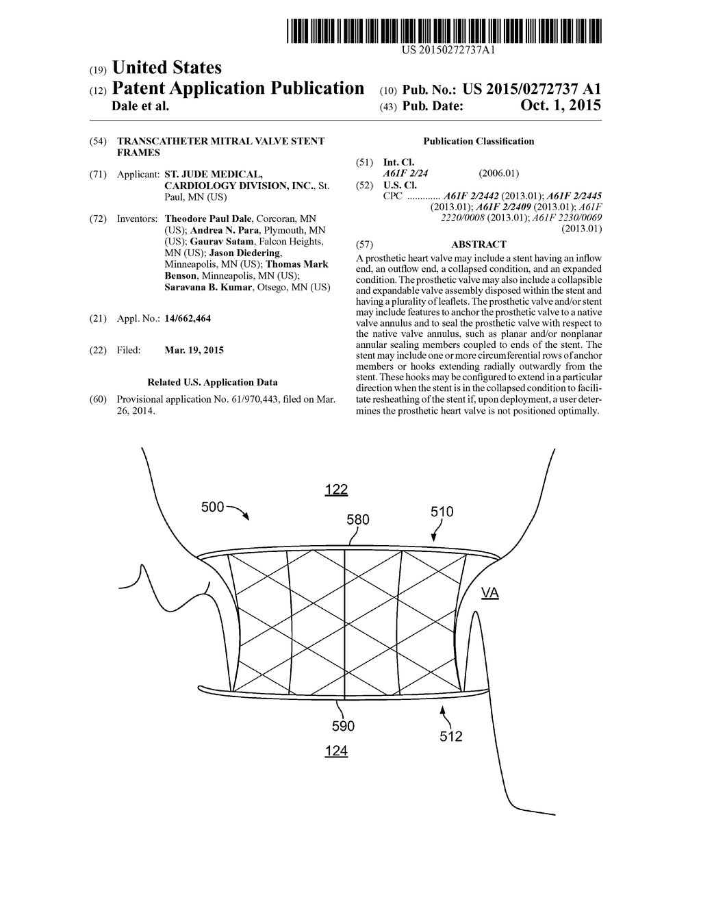 TRANSCATHETER MITRAL VALVE STENT FRAMES - diagram, schematic, and image 01