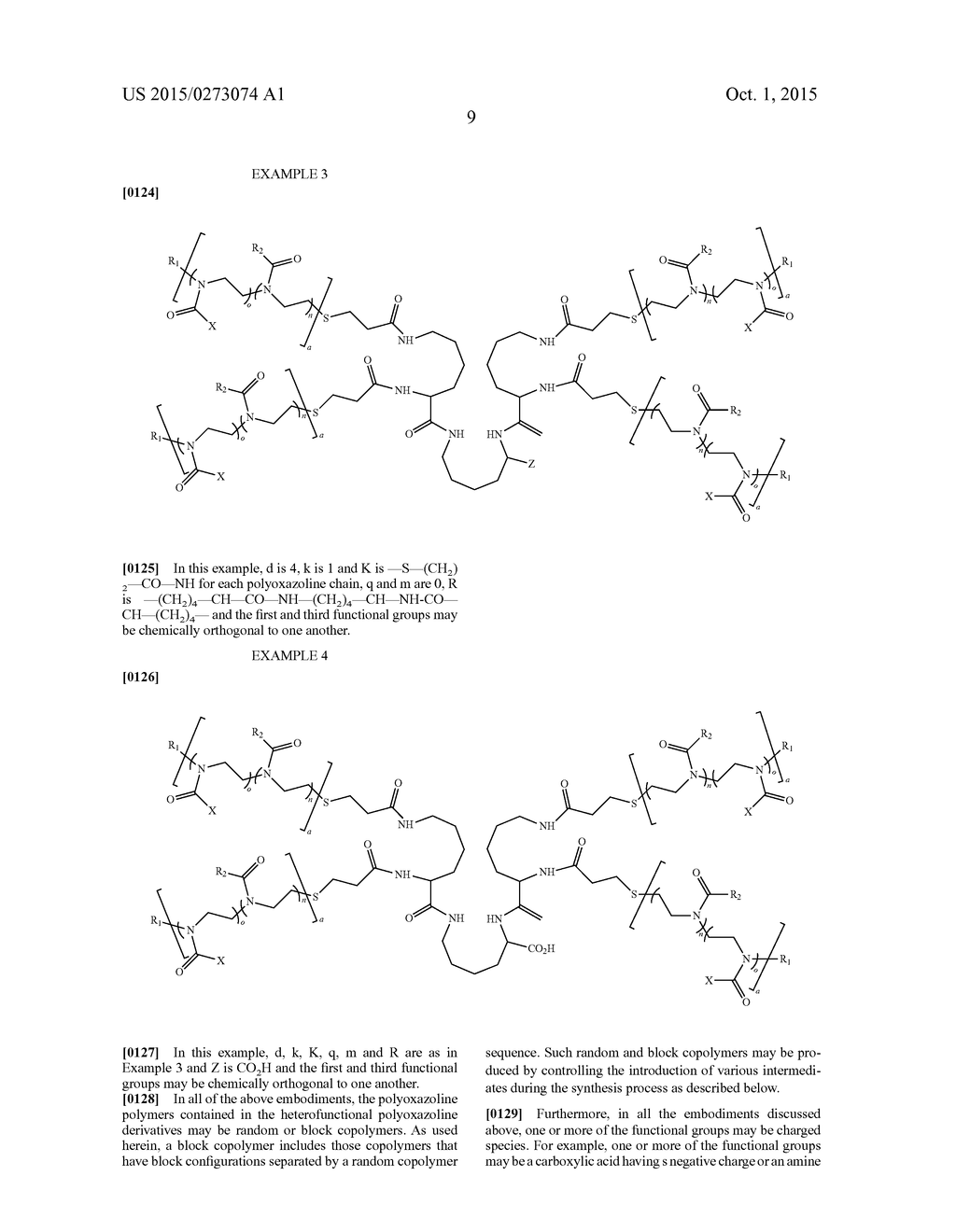 Multifunctional Forms of Polyoxazoline Copolymers and Drug Compositions     Comprising the Same - diagram, schematic, and image 13