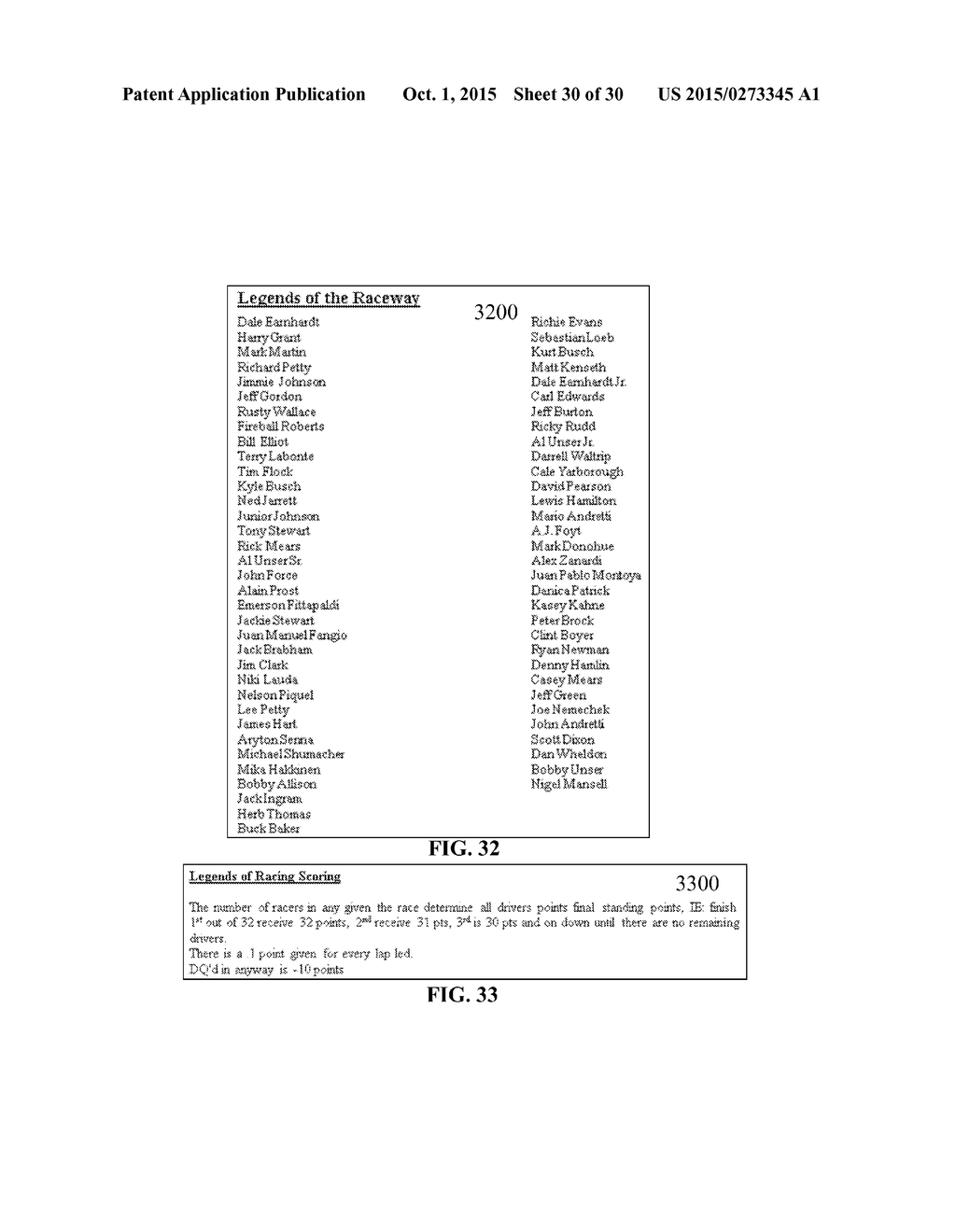 SYSTEMS AND METHODS FOR PLAYING A FANTASY LEGEND GAME - diagram, schematic, and image 31