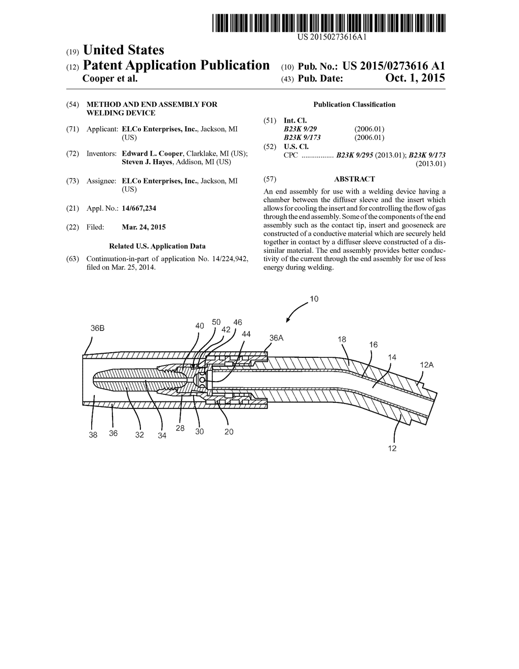 Method and End Assembly for Welding Device - diagram, schematic, and image 01