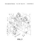 CHIP DISCHARGING DEVICE OF MACHINE TOOL AND MACHINE TOOL EQUIPPED WITH THE     SAME diagram and image