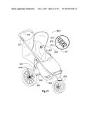 Baby Stroller & Wheelchair Safety Features Facilitate Pushing diagram and image