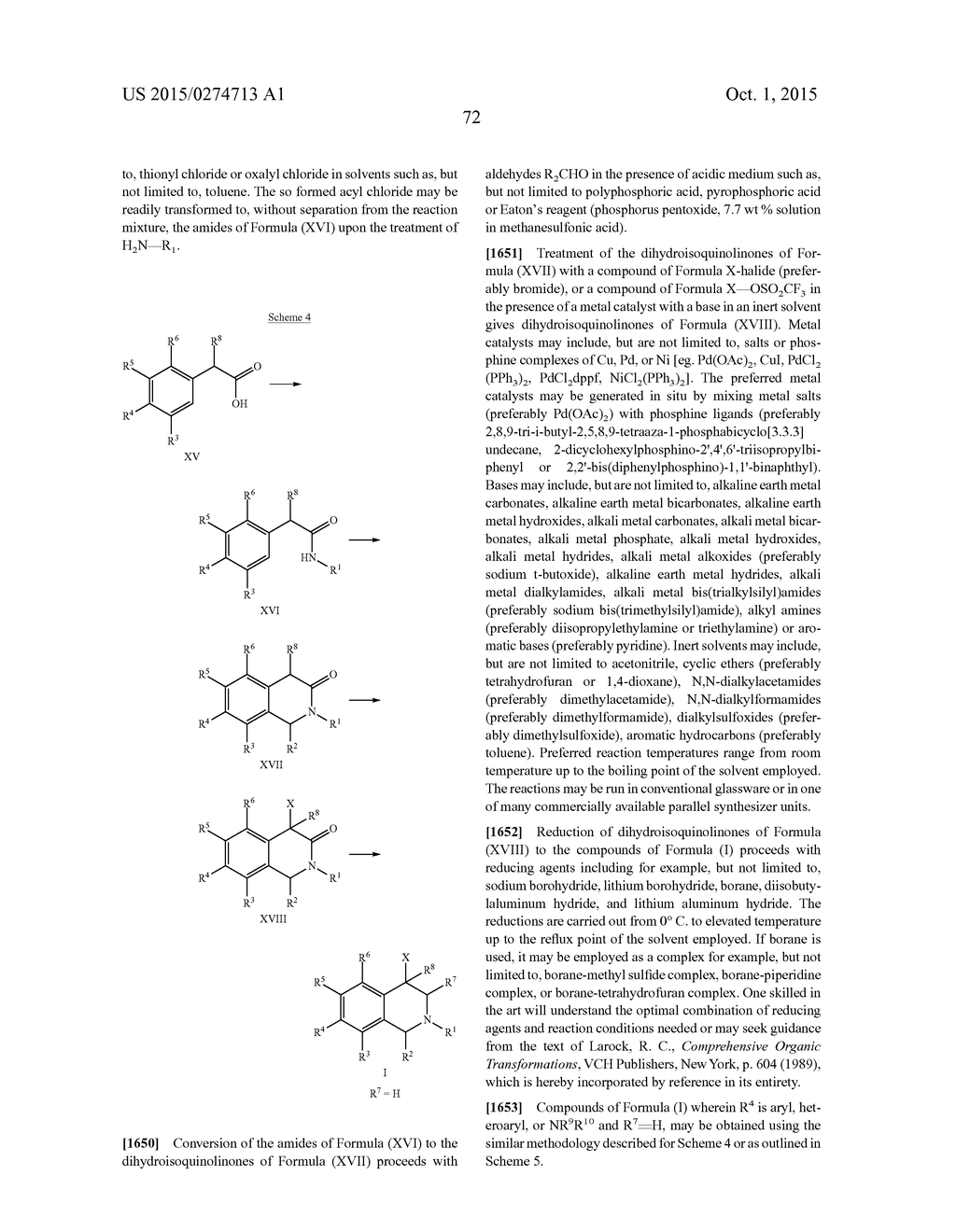 ARYL- AND HETEROARYL-SUBSTITUTED TETRAHYDROISOQUINOLINES AND USE THEREOF     TO BLOCK REUPTAKE OF NOREPINEPHRINE, DOPAMINE, AND SEROTONIN - diagram, schematic, and image 73
