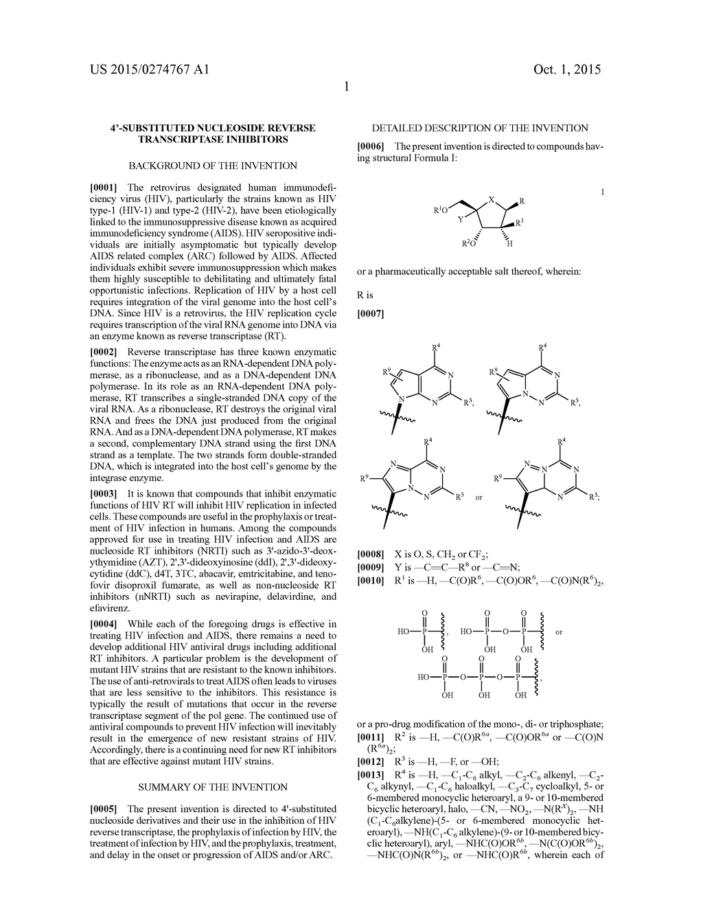 4'-SUBSTITUTED NUCLEOSIDE REVERSE TRANSCRIPTASE INHIBITORS - diagram, schematic, and image 02