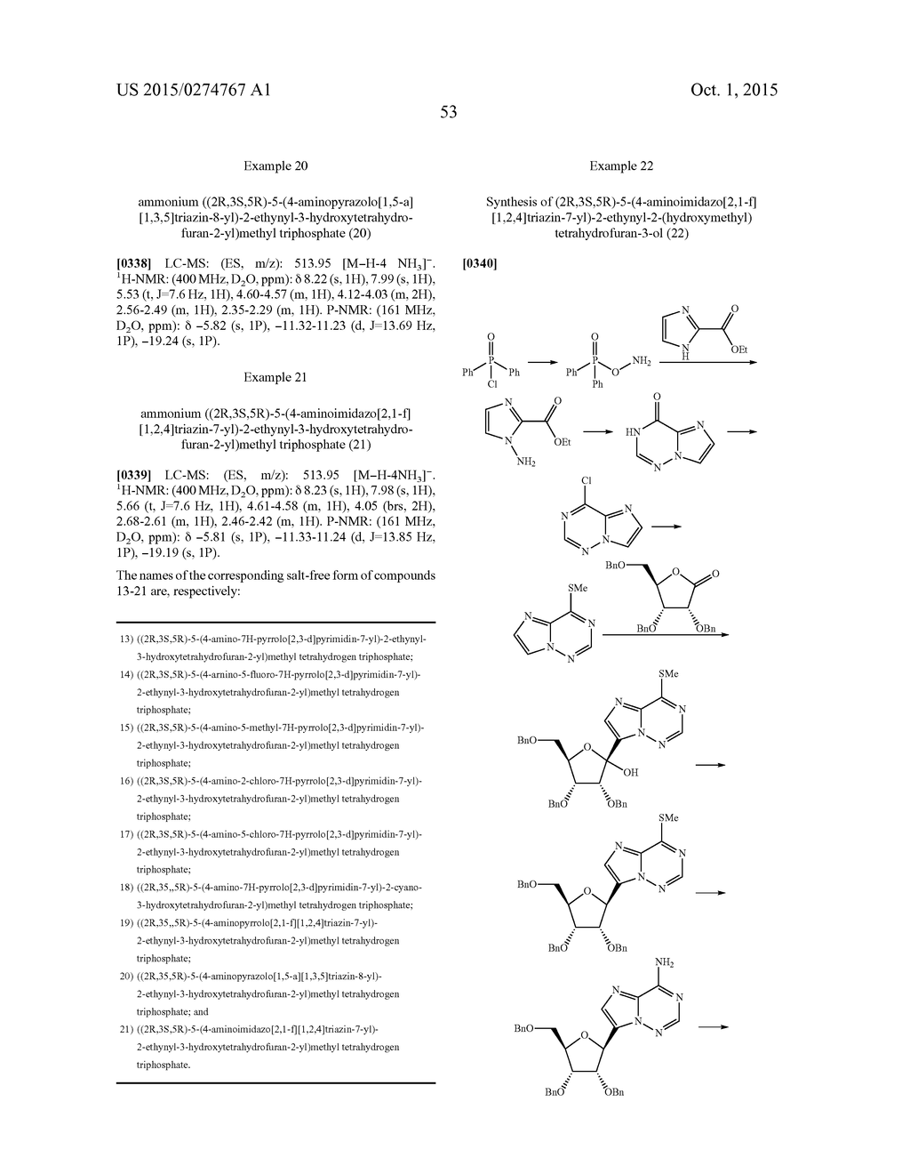 4'-SUBSTITUTED NUCLEOSIDE REVERSE TRANSCRIPTASE INHIBITORS - diagram, schematic, and image 54