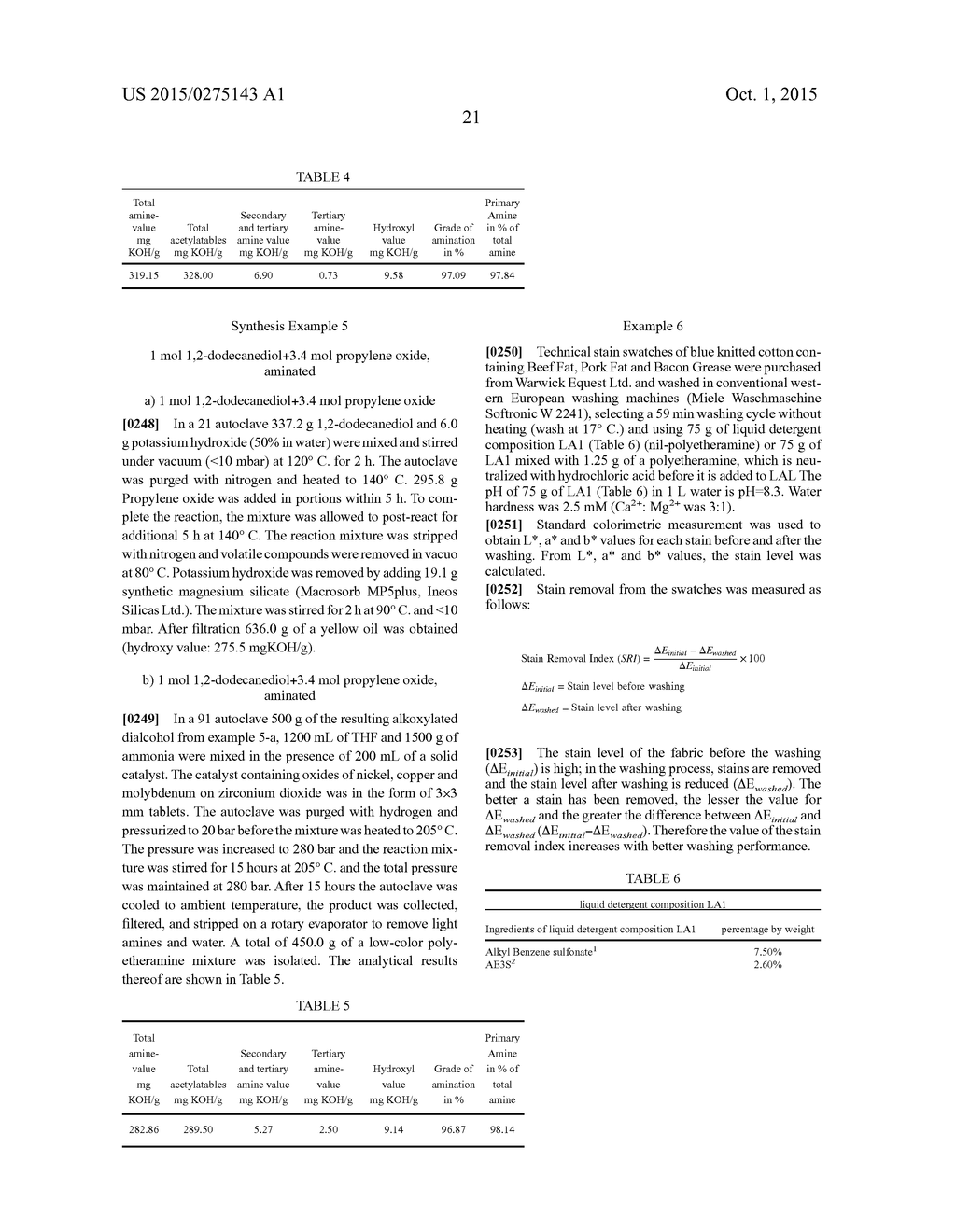 CLEANING COMPOSITIONS CONTAINING A POLYETHERAMINE - diagram, schematic, and image 22