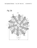 Cutter head for removing material from a water bed diagram and image