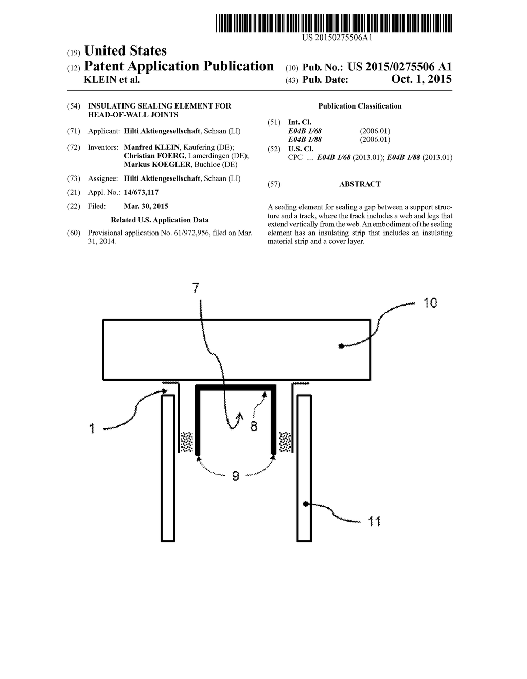 INSULATING SEALING ELEMENT FOR HEAD-OF-WALL JOINTS - diagram, schematic, and image 01