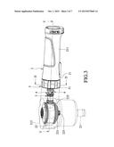 AIR-TIGHT SWITCHING DEVICE FOR USE IN A PNEUMATIC TOOL diagram and image