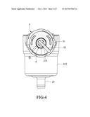 AIR-TIGHT SWITCHING DEVICE FOR USE IN A PNEUMATIC TOOL diagram and image